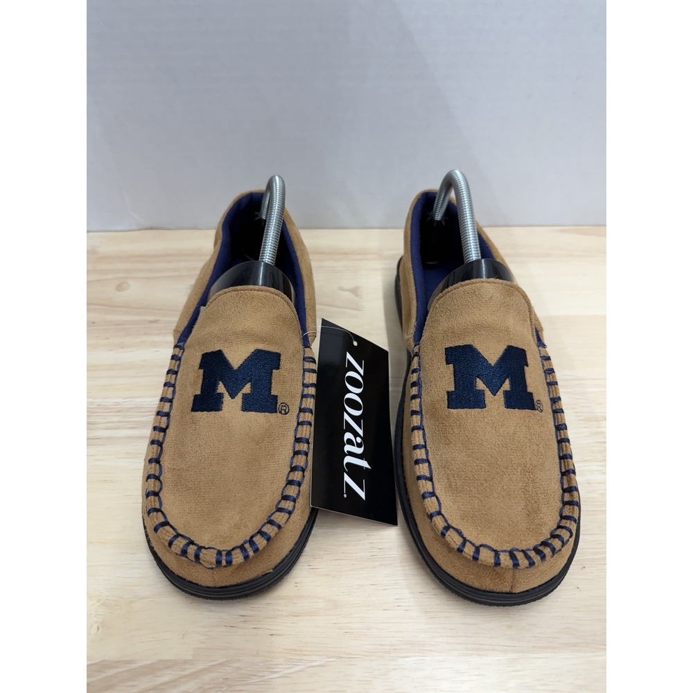 Michigan Wolverines Men's 9/10 Moccasins Slippers Slip On Shoes